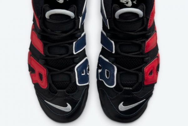 Nike Air More Uptempo GS Black Red Navy Hot Sell DM0017-001-3