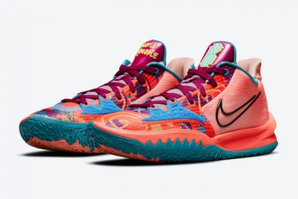 Shop Nike Kyrie Low 4 1 World 1 People Basketball Shoes CW3985-600-2