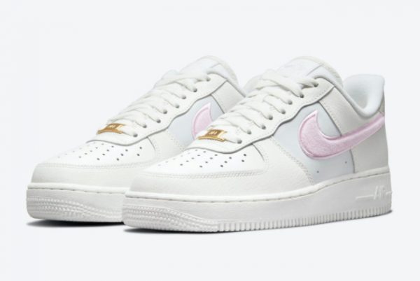 Where To Buy Nike Air Force 1 Low Chenille Swoosh DQ0826-100-2