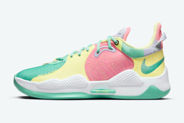 2021 Cheap Nike PG 5 Daughters Green Glow For Sale CW3143-301