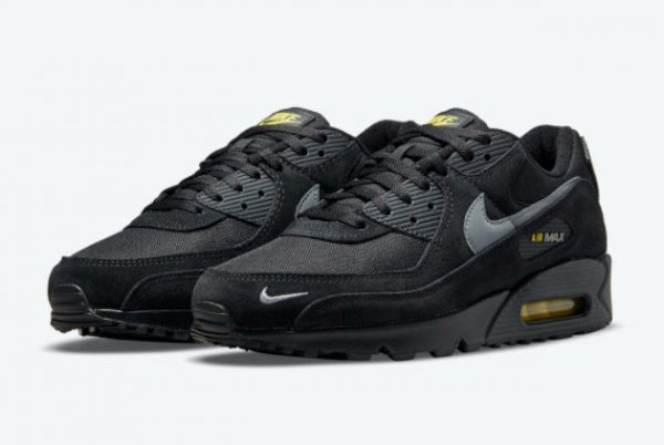 Buy Nike Air Max 90 Black Yellow Reflective Swooshes DO6706-001-2