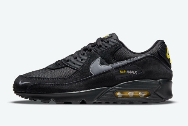 Buy Nike Air Max 90 Black Yellow Reflective Swooshes DO6706-001
