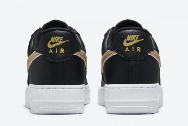 Latest Release Nike Air Force 1 Low Black and Gold Makeup DD1523-001-3