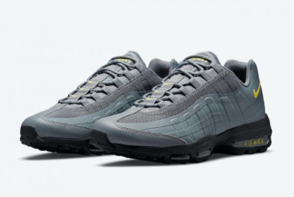 Men Shoes Nike Air Max 95 Ultra Grey Yellow For Sale DO6705-002-1