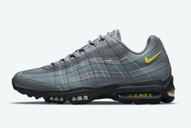 Men Shoes Nike Air Max 95 Ultra Grey Yellow For Sale DO6705-002