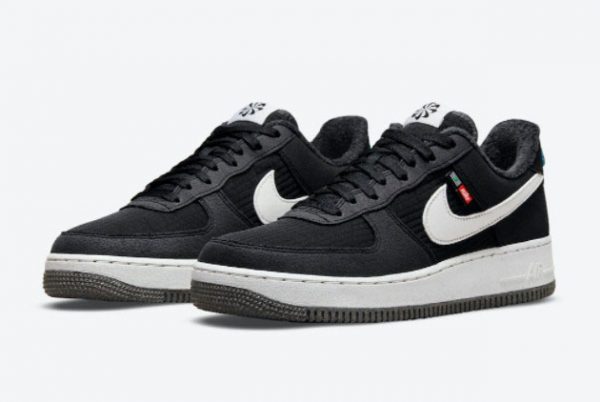 New Nike Air Force 1 Low Toasty Black White Sneakers DC8871-001-1