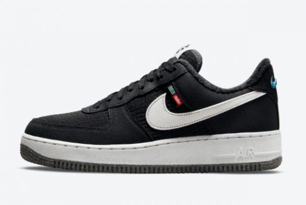 New Nike Air Force 1 Low Toasty Black White Sneakers DC8871-001