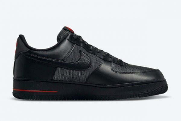 Nike Air Force 1 Low Black Red Sneakers For Sale DO6389-001-1
