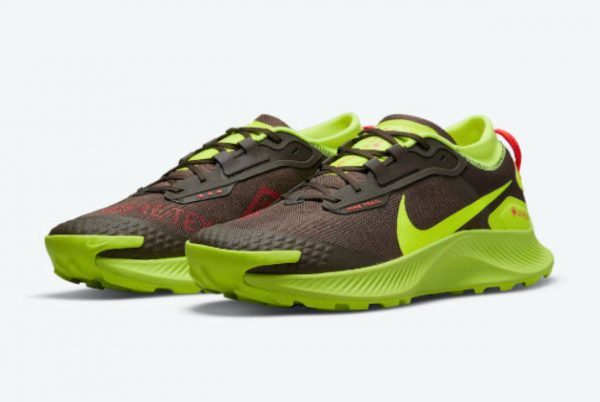 Nike Pegasus Trail 3 Gore-Tex Brown Volt Shoes DO6728-200-1