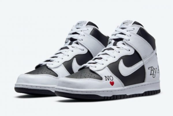 Supreme x Nike SB Dunk High By Any Means Black White DN3741-002-2