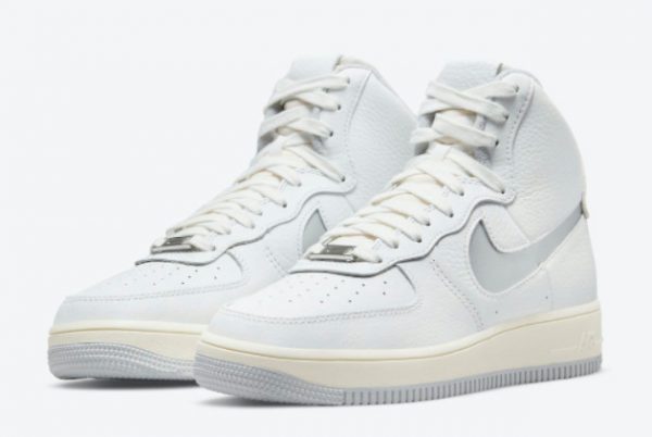 The New Nike Air Force 1 Strapless Light Smoke Grey Sale DC3590-101-2