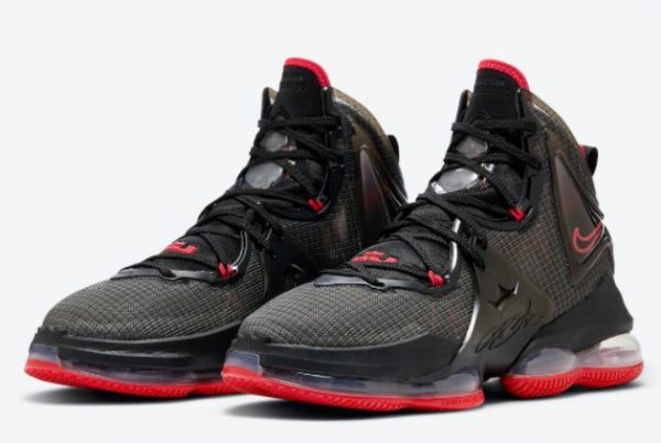 2021 Latest Release Nike LeBron 19 Bred Black Red DC9340-001-2
