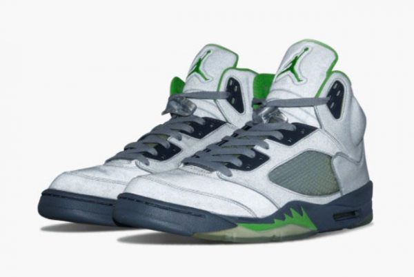 2022 Release Air Jordan 5 V Retro Green Bean Sneakers-3
