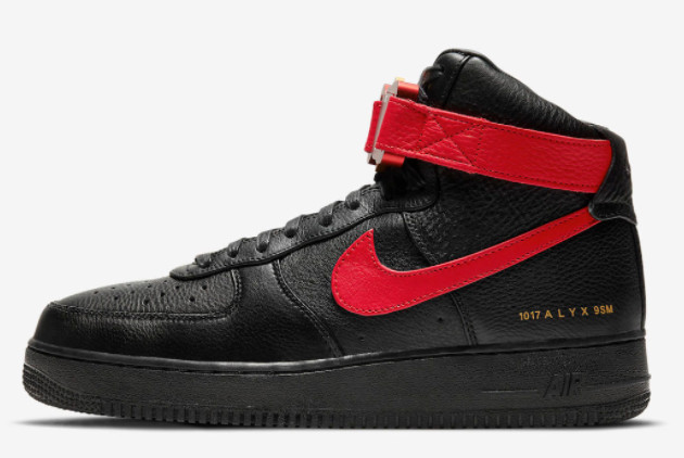 Alyx x Nike Air Force 1 Black University Red To Buy CQ4018-004