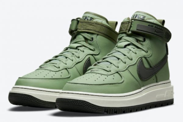 Buy Nike AF1 Air Force 1 High Boot Military Green Olive DA0418-300-1