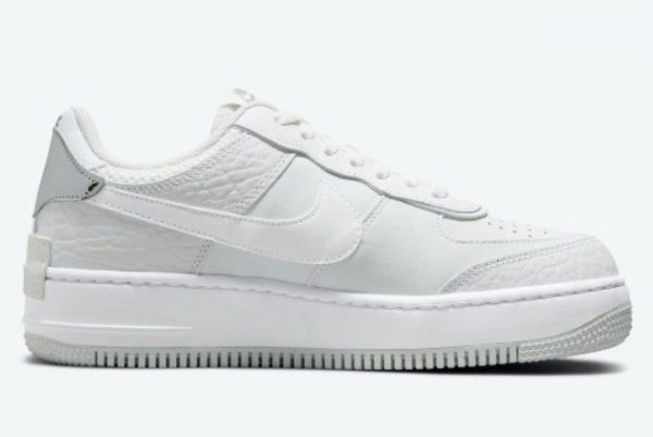 Discount Nike Air Force 1 Shadow White Silver Lifestyle Shoes DQ0837-100-1