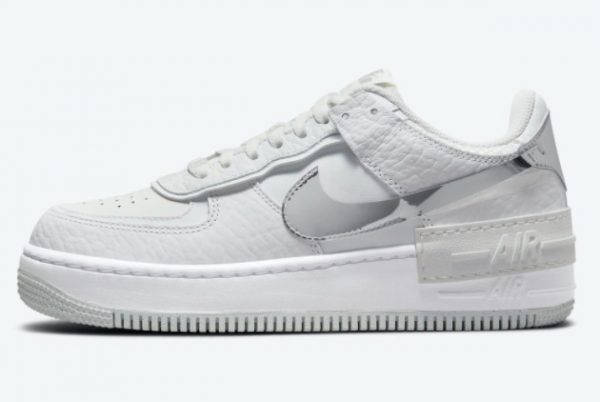 Discount Nike Air Force 1 Shadow White Silver Lifestyle Shoes DQ0837-100