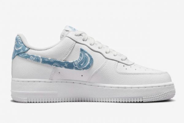 Nike AF1 Air Force 1 Low Paisley White Blue Online Store DH4406-100-1