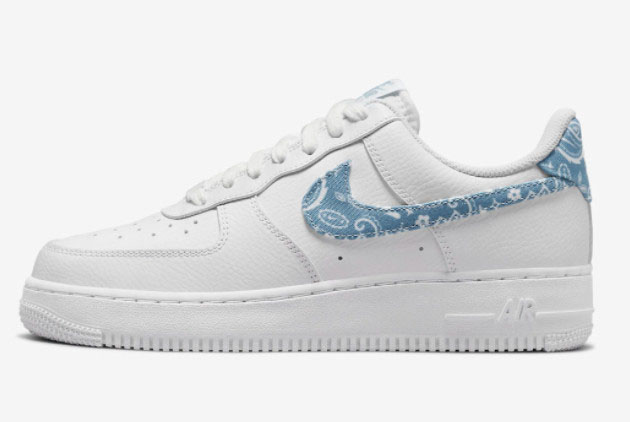 Nike AF1 Air Force 1 Low Paisley White Blue Online Store DH4406-100