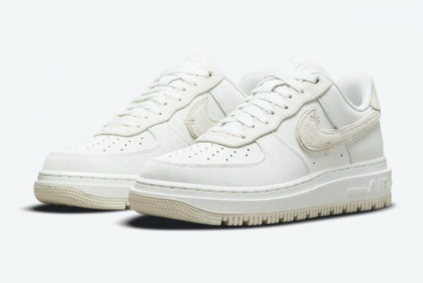 Nike Air Force 1 Luxe Summit White Suede Swooshes DD9605-100-2