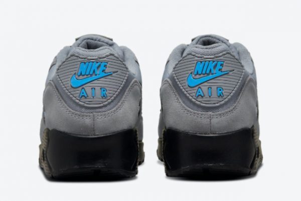 Nike Air Max 90 Grey Blue Black Sport Shoes DO6706-002-2