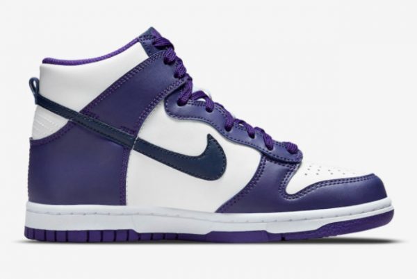Nike Dunk High GS Navy Court Purple Training Shoes DH9751-100-1