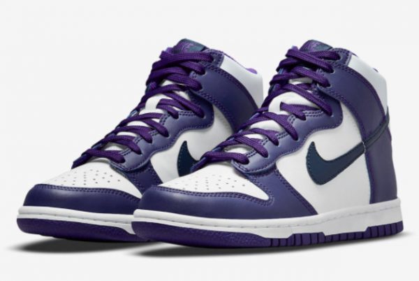 Nike Dunk High GS Navy Court Purple Training Shoes DH9751-100-2