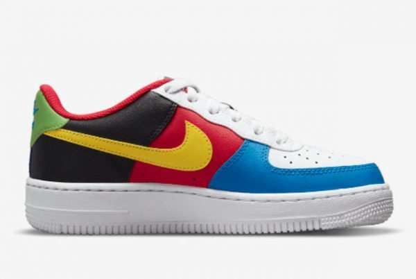 UNO x Nike Air Force 1 Low White/Yellow Zest-University Red DC8887-100-1
