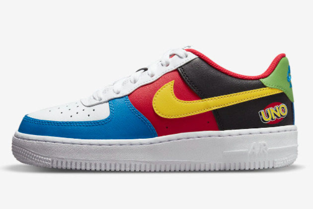 UNO x Nike Air Force 1 Low White/Yellow Zest-University Red DC8887-100