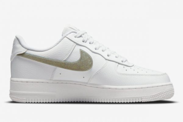 2022 Latest Nike Air Force 1 Low Glitter Swoosh DH4407-101-1