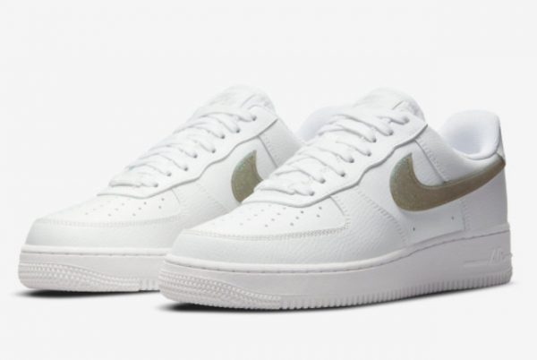2022 Latest Nike Air Force 1 Low Glitter Swoosh DH4407-101-2