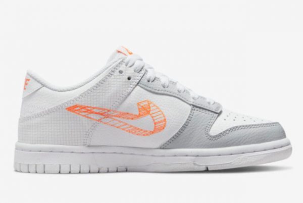 2022 New Release Nike Dunk Low GS 3D Swoosh DR0171-100-1