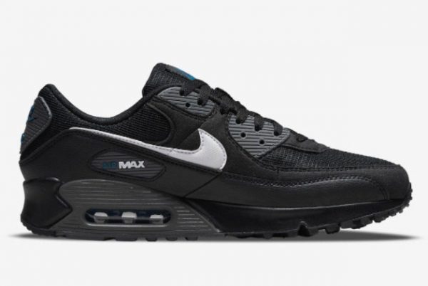 New Release Nike Air Max 90 Black Grey Blue DR0145-002-1