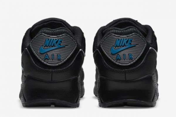 New Release Nike Air Max 90 Black Grey Blue DR0145-002-3