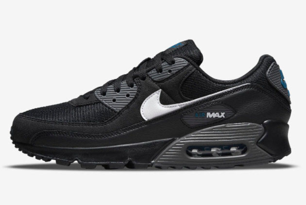 New Release Nike Air Max 90 Black Grey Blue DR0145-002