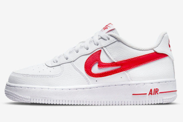 Nike Air Force 1 Low White Red True To Size DR7970-100