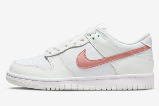 2022 Nike Dunk Low GS White Pink To Buy DH9765-100
