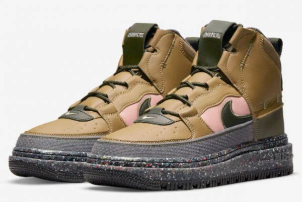 Nike Air Force 1 Boot Crater Tan New Sale DD0747-300-2