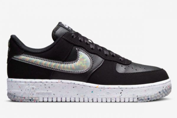 Nike Air Force 1 Crater Black Colorful Swooshes On Sale DH0927-001-1