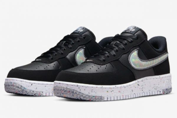 Nike Air Force 1 Crater Black Colorful Swooshes On Sale DH0927-001-2