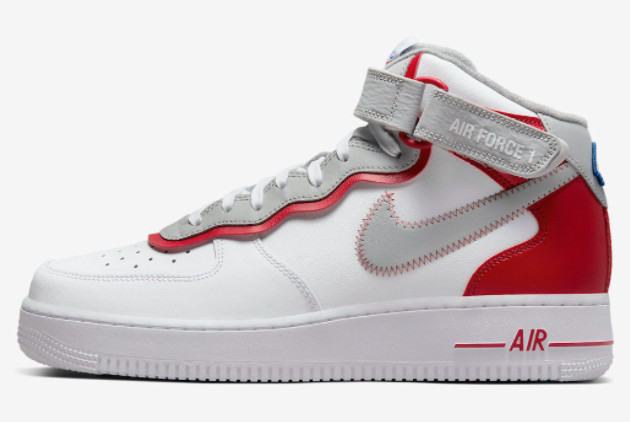 Nike Air Force 1 Mid Athletic Club White Red On Sale DH7451-100