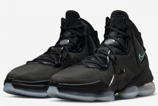 2022 Latest Nike LeBron 19 Black Aqua DC9340-003-2