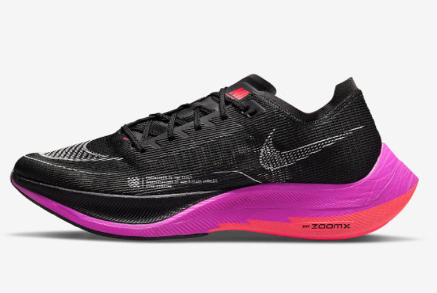 2022 New Nike ZoomX VaporFly NEXT% 2 Black/Purple-Orange CU4111-002