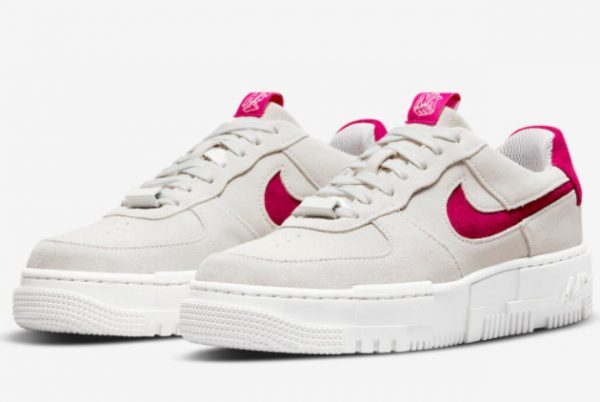 2022 Nike Air Force 1 Pixel Mystic Hibiscus On Sale DQ5570-100-2