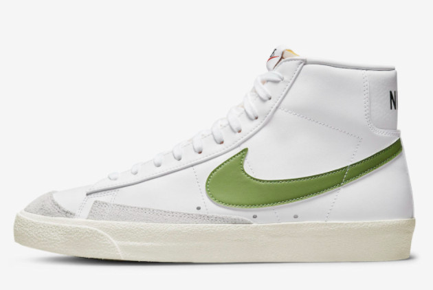2022 Nike Blazer Mid ’77 White Black-Green On Sale BQ6806-116