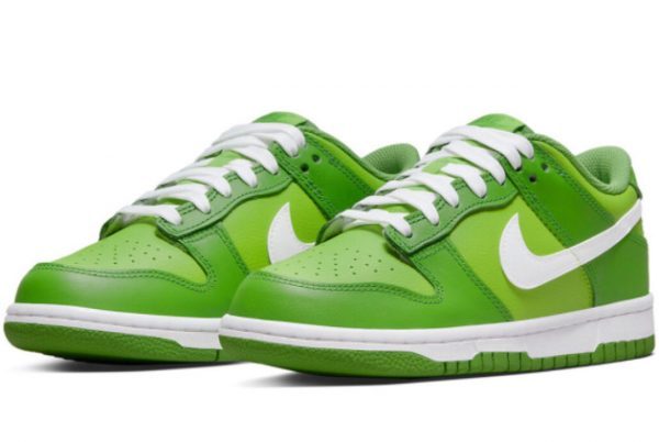 2022 New Release Nike Dunk Low GS Kermit Green White DJ6188-301-2
