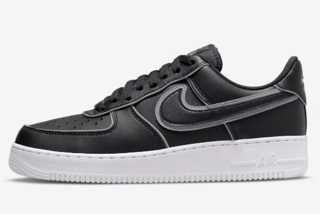 2022 Nike AF1 Air Force 1 Low Black Reflective DQ5020-010