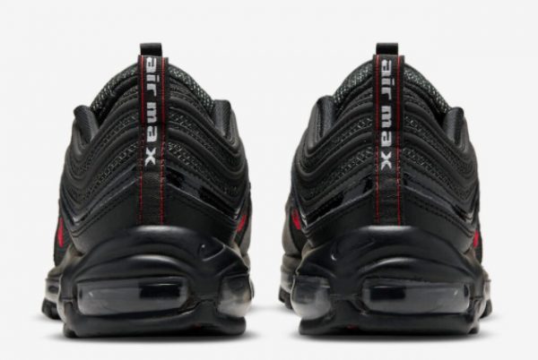 2022 Nike Air Max 97 Bred Black University Red Shoes DV3486-001-3