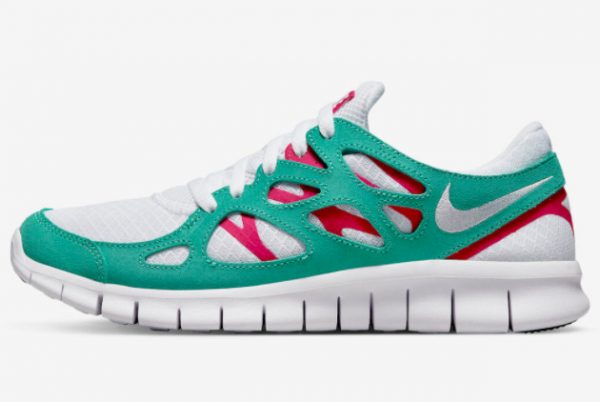 2022 Nike Free Run 2 Green Berry Running Shoes DR9877-100