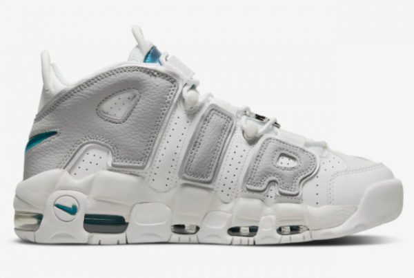 Nike Air More Uptempo Metallic Teal Outlet Sale DR7854-100-1